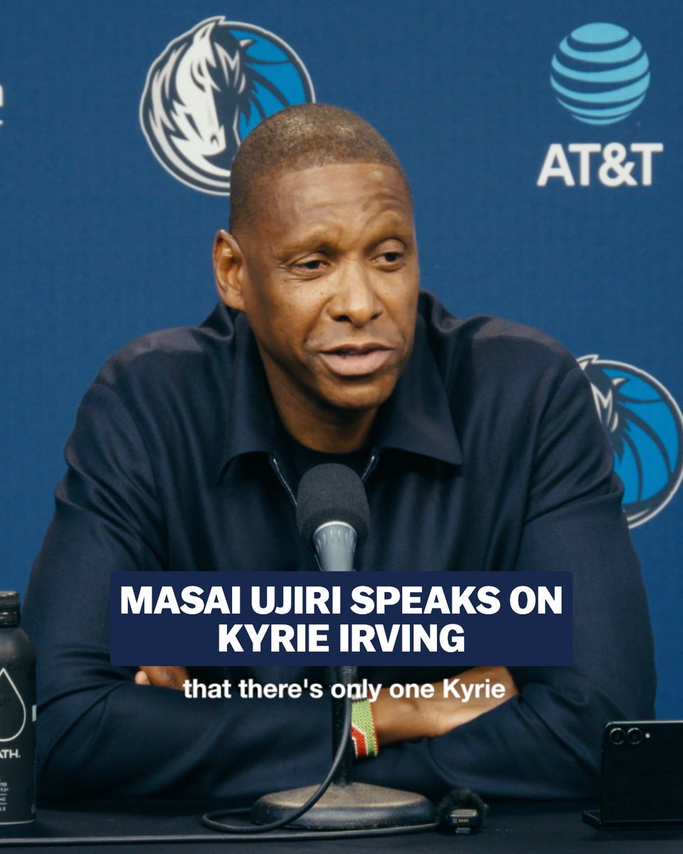 "There's only one Kyrie walking around in the world" 🤞 - Masai Ujiri speaks on Kyrie. #MFFL // AT&T