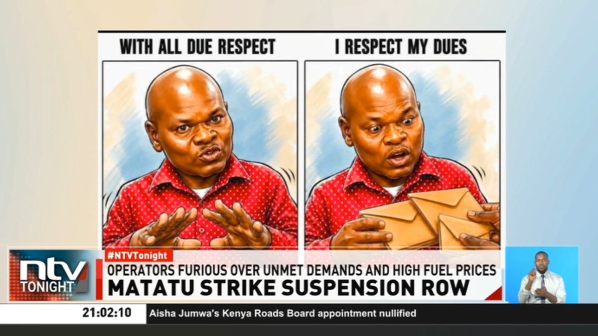 Matatu Strike Suspension Row: Public transport officials are fighting back against allegations that they were bought off by govt to suspend their strike. They maintain that the suspension was a goodwill gesture to give dialogue a chance. #NTVTonight Ben Kitili Labaan Shabaan Elimlim Edung
