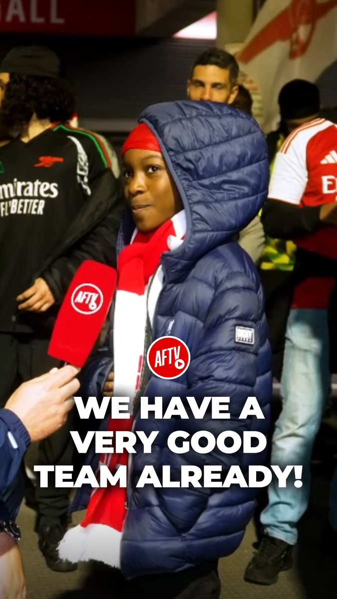 Our Young Gunner Believes Arsenal Have A Perfect Team! ๐ค #FanCams #AFTV #Arsenal