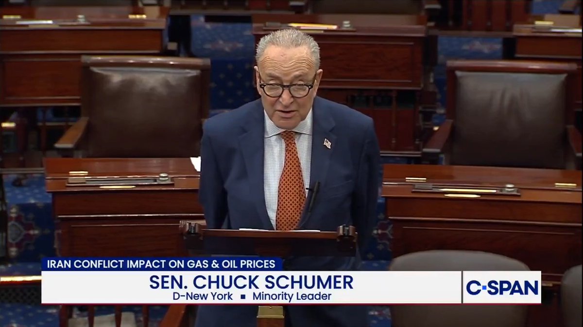 Sen. Schumer: "To make matters even worse for this terrible terrible week for Republicans. I'll utter one final word; Texas."