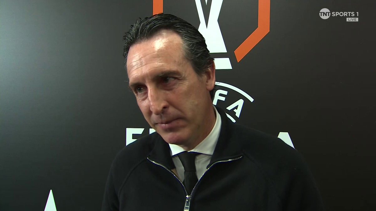 "Complete focus!" Unai Emery on sticking to his usual routine before the Europa League final 👀 📺 TNT Sports & HBO Max | Becky Ives 🎙️