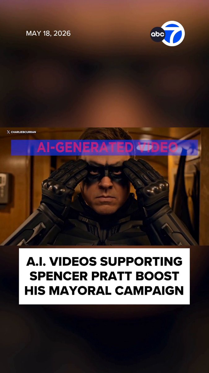 AI-generated videos depicting Los Angeles mayoral candidate Spencer Pratt as a superhero and his rival Karen Bass as a villain are gaining traction online. It's a new trend in political advertising; however, Pratt's campaign isn't making the ads. They're created by his supporters.