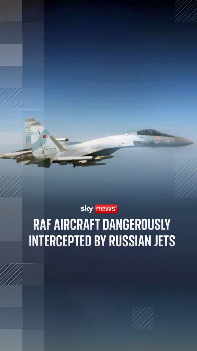 An RAF reconnaissance plane was "repeatedly and dangerously intercepted" by two Russian fighter jets last month, the Ministry of Defence has said. The Russian jets approached the unarmed Rivet Joint aircraft during a routine flight in international airspace over the Black Sea.