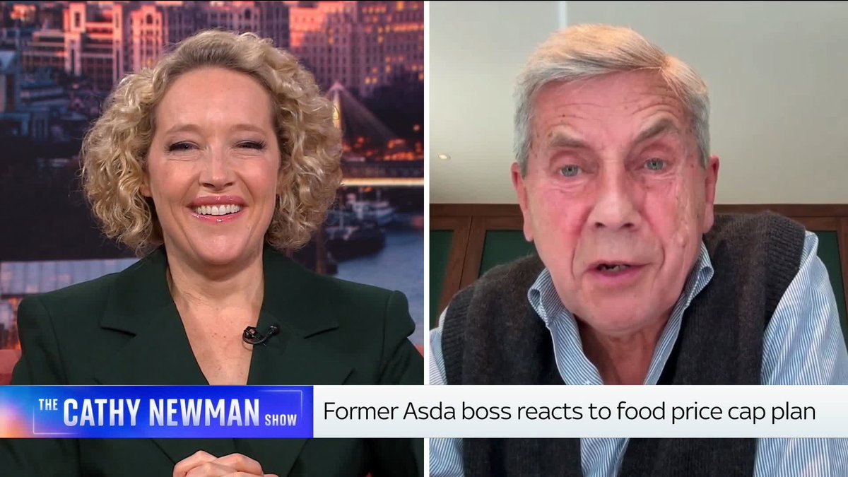 'It's complete and utter nonsense.' Lord Rose, the former chairman of Asda, tells @CathyNewman that the idea of retailers implementing price caps on food in return for lighter regulation is "blackmail". Read more: 📺 Sky 501, Virgin 602 and YouTube