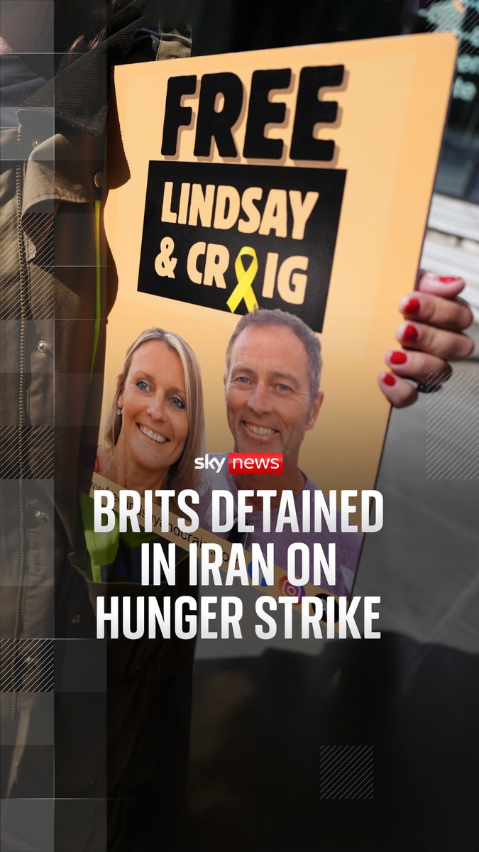 A motorcyclist demonstration to Parliament was held to mark 500 days since Craig and Lindsay Foreman were detained in Iran. Family members say the couple have begun a hunger strike after being blocked from calling their loved ones.