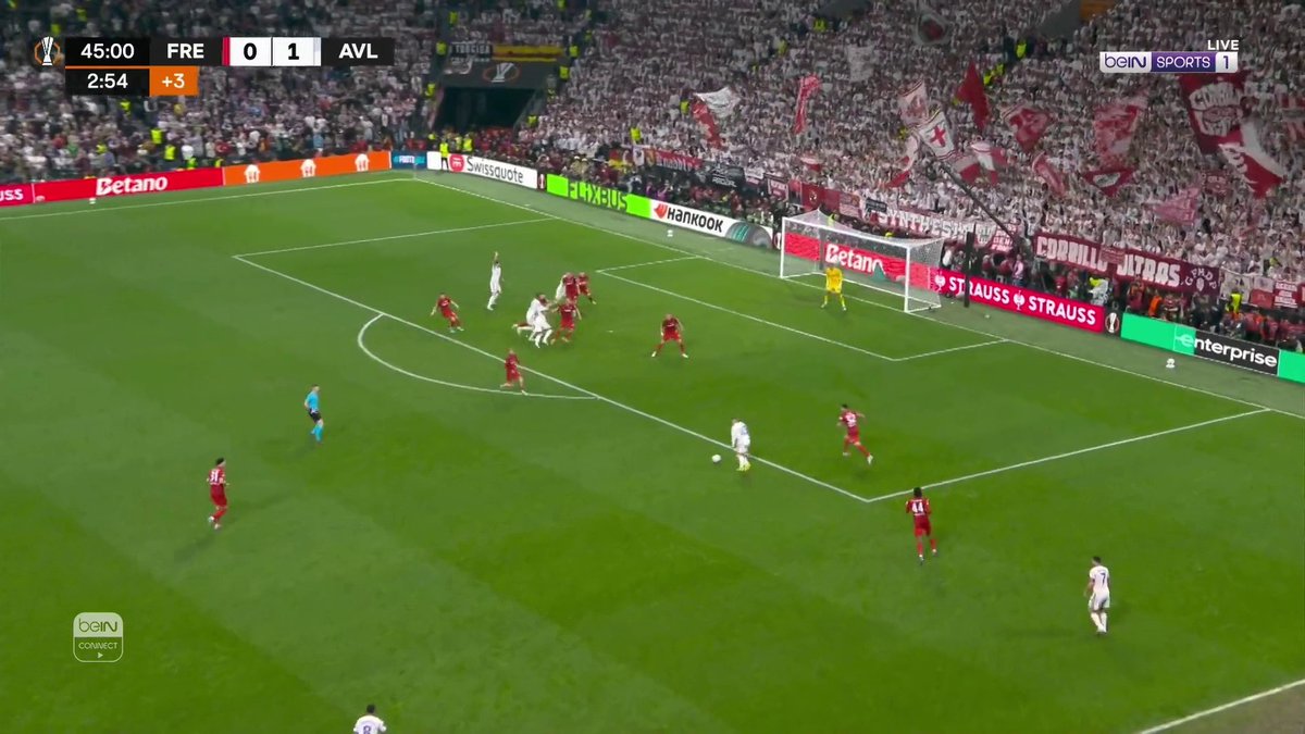 أستون فيلا يضيف الهدف الثاني قبل لحظات من نهاية الشوط الأول ويعقد مهمة فرايبورغ #الدوري_الأوروبي | #نهائي_الدوري_الأوروبي #UEL | #UELfinal