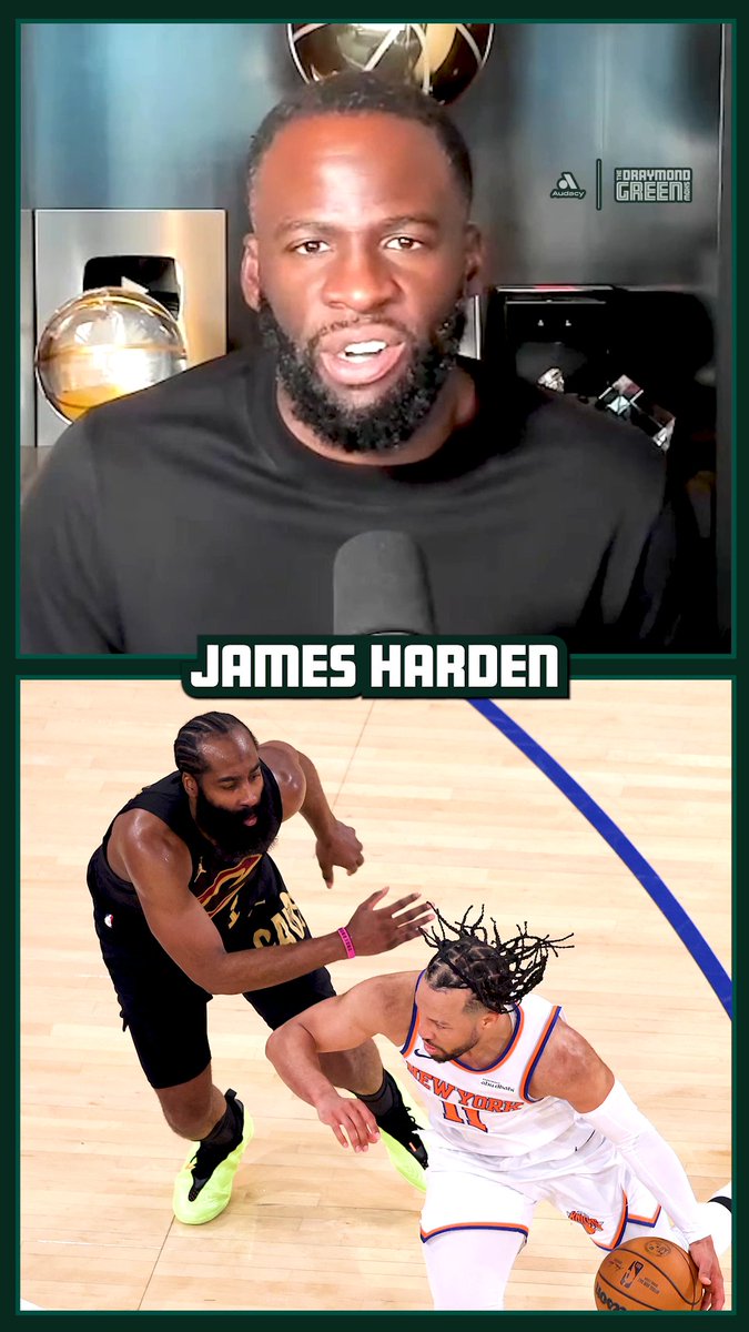 Draymond on James Harden defensive struggles against Jalen Brunson “When you're trying to compete at a championship level, you must have guys that want to take on that challenge and say "I'm not switching at this point in the game"... but you got guys in there that don't really want that challenge, they don't wanna fight through the screen and say "this my matchup, I wanna stop this guy"... it is not James Harden's job to guard Jalen Brunson 1-on-1, it's not what he's paid to do, some of those other guys who's just switching off, it is your f**king job.”