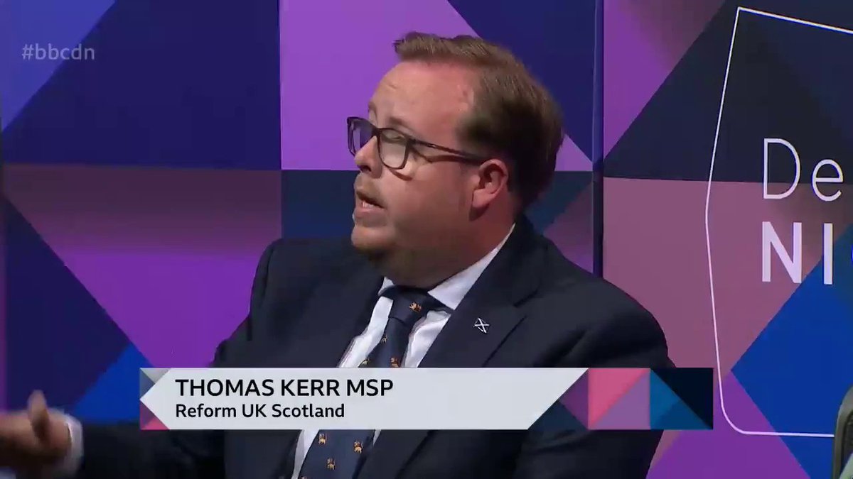 "I don't want to just see points deducted, I want to see the clubs held responsible" Reform UK Scotland's Thomas Kerr says it’s “crazy” that tax payers are liable for the “violence” and “vandalism” of some football fans, which has been put up with for “far too long” #bbcdn