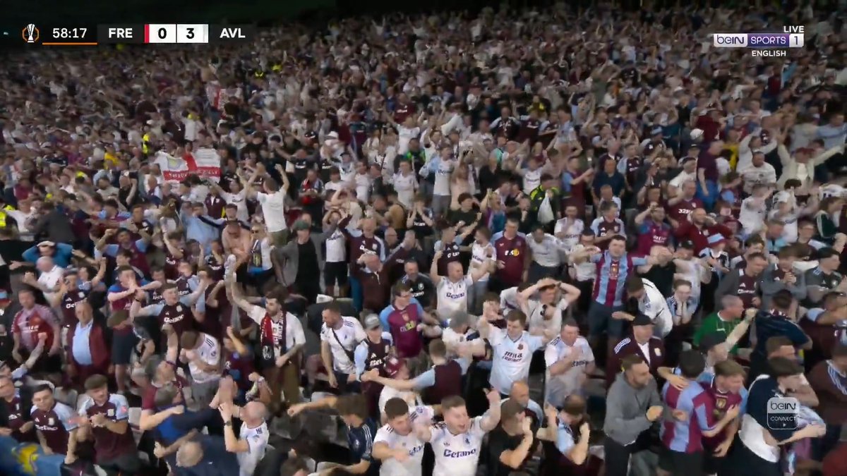 GOAL! Morgan Rogers adds a third for Aston Villa, who are now in the driving seat to lift the UEFA Europa League trophy 🏆 #UELfinal | #AVFC