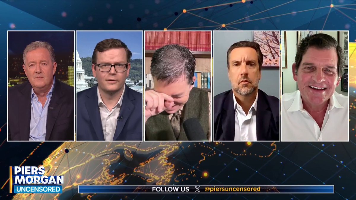 "Just to be clear, you think the United States is controlling access through the Strait of Hormuz right now?" Piers Morgan calls Will Chamberlain's theory "complete nonsense." Watch more👇 📺 Piers Morgan | Will Chamberlain | Glenn Greenwald