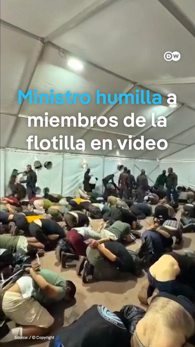 Un ministro israelí provoca indignación con un video de activistas de la flotilla maniatados El ultraderechista Itamar Ben Gvir mostró a decenas de personas maniatadas y de rodillas, obligadas a oír el himno de Israel. El registro causó airadas reacciones.