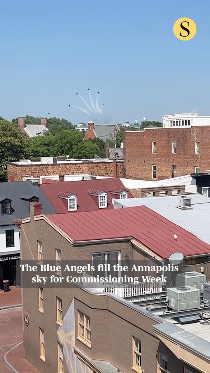 The Blue Angels mesmerized crowds Tuesday with a stunning practice performance ahead of Wednesday’s Naval Academy Commissioning Week Air Show in Annapolis.