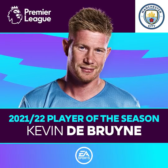 Four years ago today, Kevin De Bruyne was named Premier League Player of the Season for the second time with 15 goals and eight assists. ๐ง๐ช๐