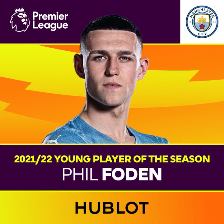 Four years ago today, Phil Foden was named back-to-back Premier League Young Player of the Season with nine goals and five assists. ⭐️