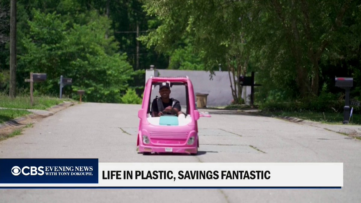 A Georgia man has a creative answer to the rising gas prices – turning a Barbie Camper into what he calls a mini car that only takes $3.00 to fill up.