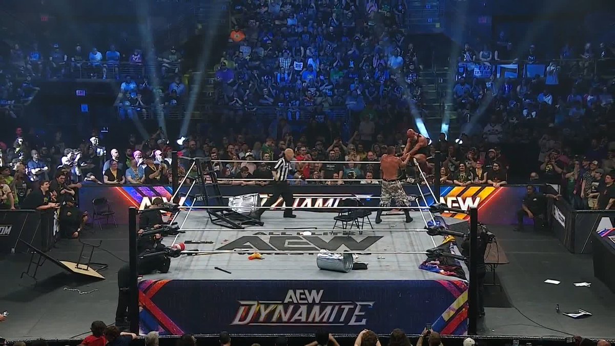 Mark Briscoe is PUNISHING Tommaso Ciampa! Watch #AEWDynamite LIVE on TBS & HBO Max