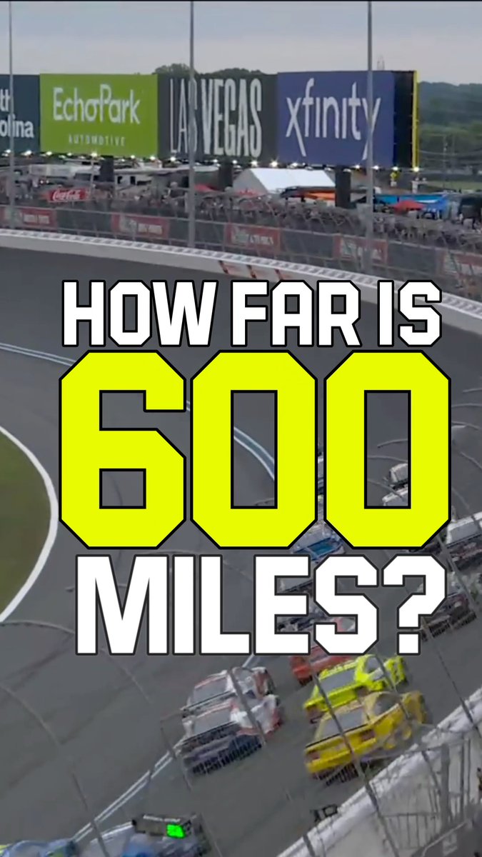 2,400 laps around Bowman Gray Stadium would be electric. 🤣