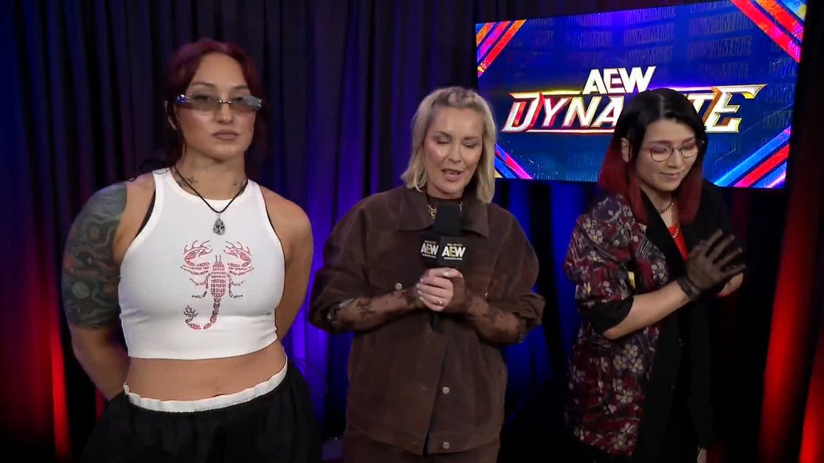 .Kris Statlander had thoughts on the Willow Nightingale news, but HIKARU SHIDA 志田 光 kept her focus locked on TONIGHT’s massive 8-woman tag match! Watch #AEWDynamite LIVE on TBS + HBO Max