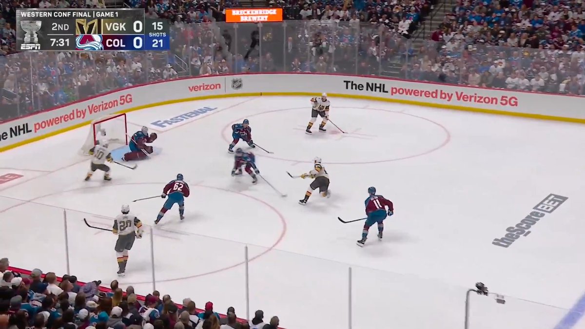 DYLAN COGHLAN! His first career goal in the Stanley Cup Playoffs opens the scoring in the Western Conference Final! 📺: ESPN, Sportsnet, & TVA Sports