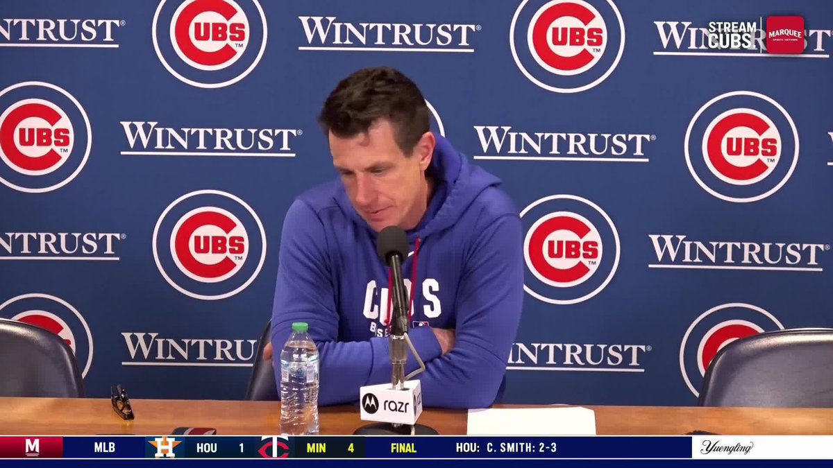 Craig Counsell provides an update on Edward Cabrera. Cabrera exited today's game with a blister on his right middle finger.