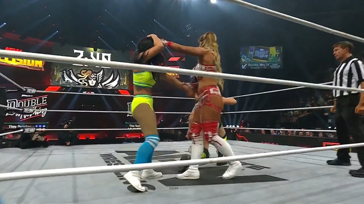 They may have given their opponents 5 minutes, but AEW Women's World Tag Team Champions Divine Dominion are relishing in every single second to DOMINATE! Watch #AEWCollision LIVE on TBS &amp; HBO Max