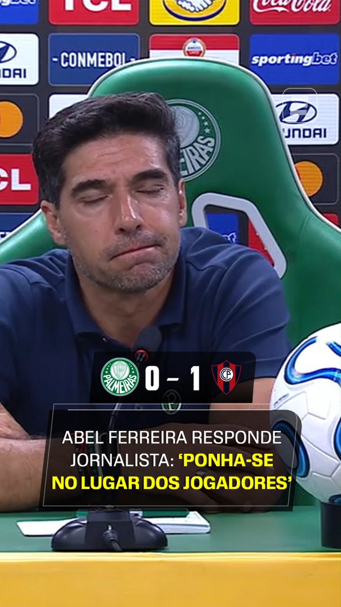 Perguntado sobre a concentração dos jogadores do Palmeiras convocados para a Copa do Mundo, Abel Ferreira pediu compreensão sobre o momento dos atletas. Assista aos jogos AO VIVO da CONMEBOL Libertadores pela ESPN no Plano Premium do #DisneyPlus! #LibertadoresNaESPN