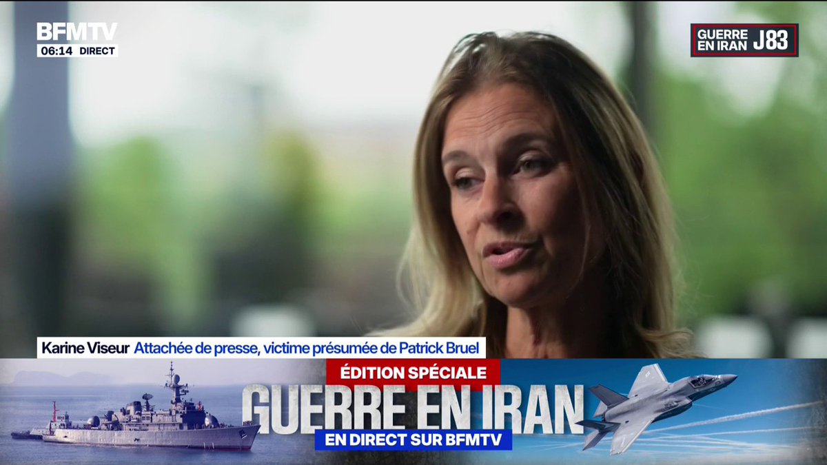 "Il m'attrape par le poignet et m'attire dans la toilette qu'il ferme à clé", confie Karine Viseur, qui accuse Patrick Bruel d'agression sexuelle