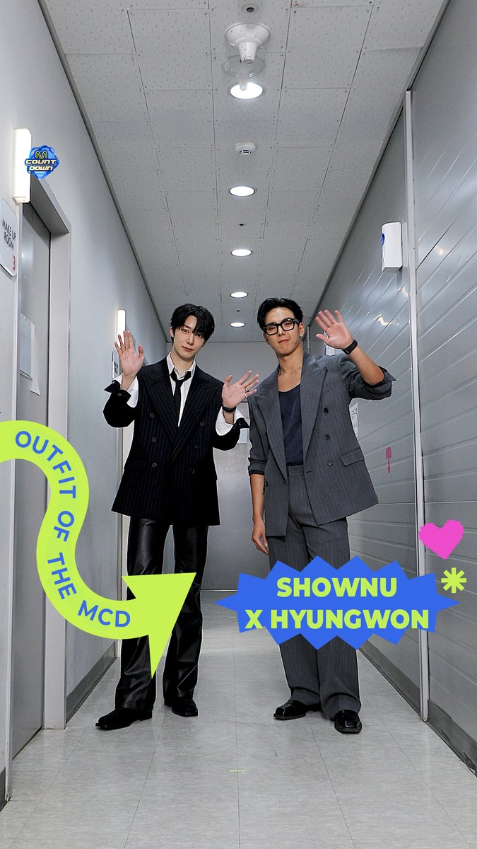 𝟐𝟔𝟎𝟓𝟐𝟏 𝑶𝒖𝒕𝒇𝒊𝒕 𝑶𝒇 𝑻𝒉𝒆 𝑴𝑪𝑫 : 𝑶𝑶𝑻𝑴 with #셔누X형원 #몬스타엑스 잠시 후 저녁 6시! 엠카 본방사수 잊지마세요 🫶 #MCOUNTDOWN #엠카운트다운 #OOTM