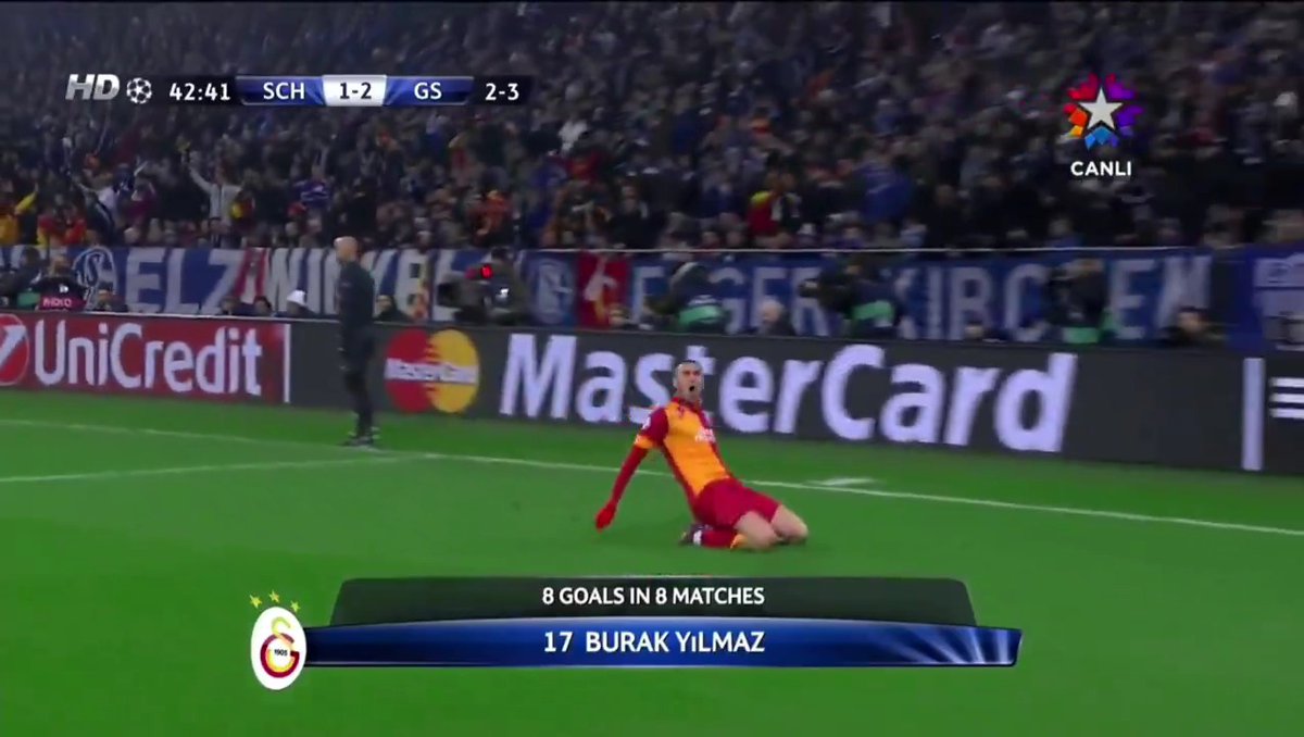 8 Şampiyonlar Ligi maçında 8 gol ne a’q. Nasıl forvettin sen ya