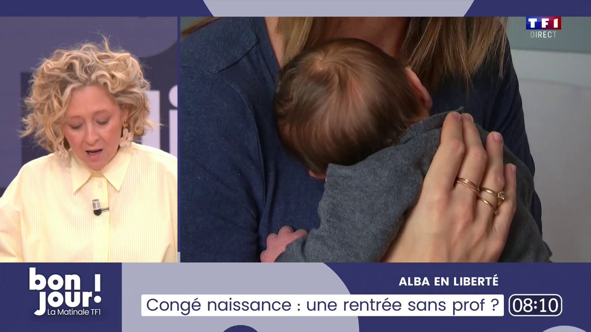 🍼 Congés naissance : une rentrée sans prof ? 🗣️ Alba Ventura en liberté dans #BonjourLaMatinaleTF1