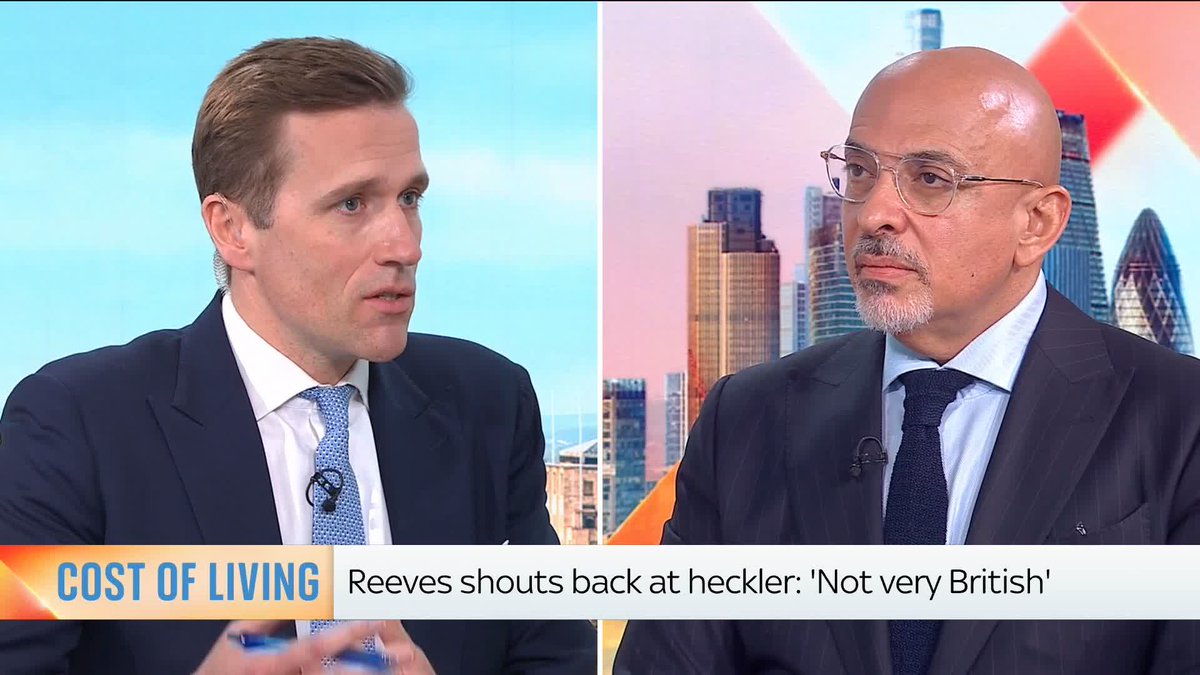 .Wilfred Frost challenges Nadhim Zahawi on how Nigel Farage reacted to Rachel Reeves being heckled, saying he would buy the man a pint. The Reform UK member says the chancellor is deflecting, saying 'it is all about manners and not the issues hitting the country'