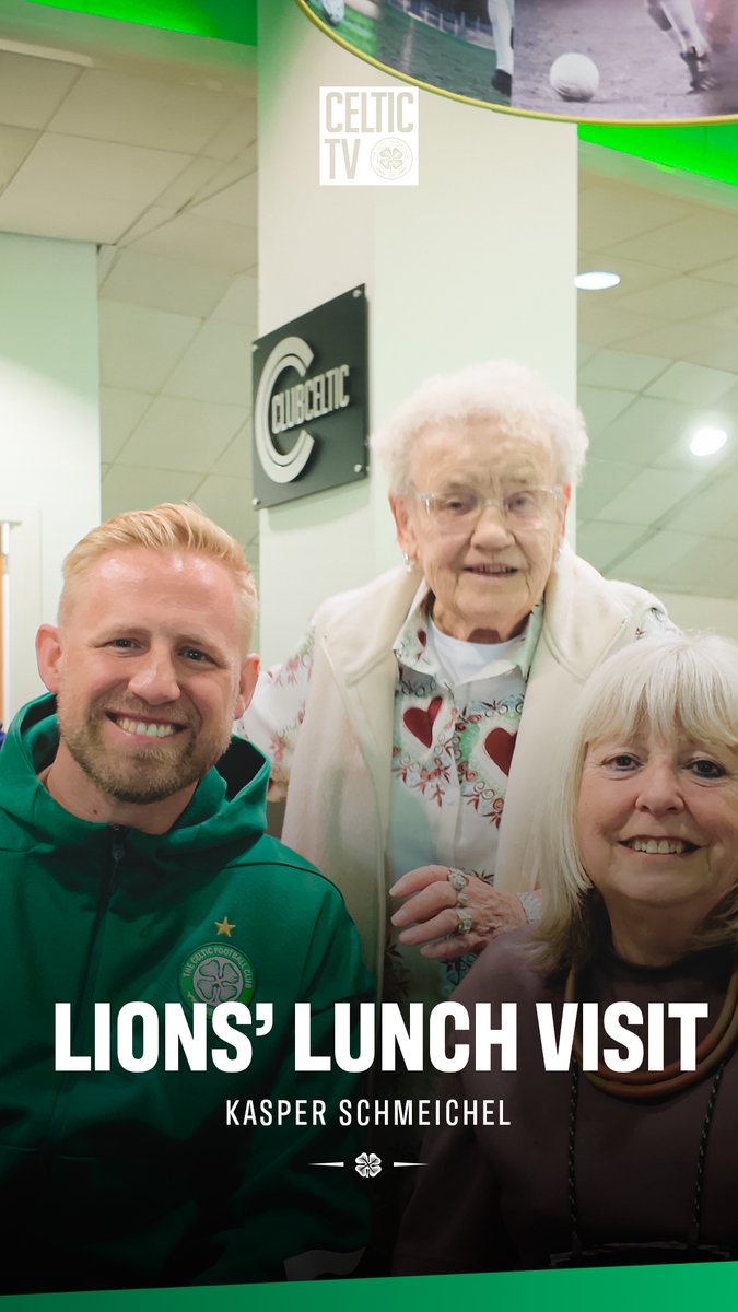 A special visitor stopped by our Lions’ Lunch Breaks session 🦁💚 Kasper Schmeichel joined us for #DementiaActionWeek, spending time with participants and seeing first-hand the impact of the project within the community 🍀 Watch below 📺