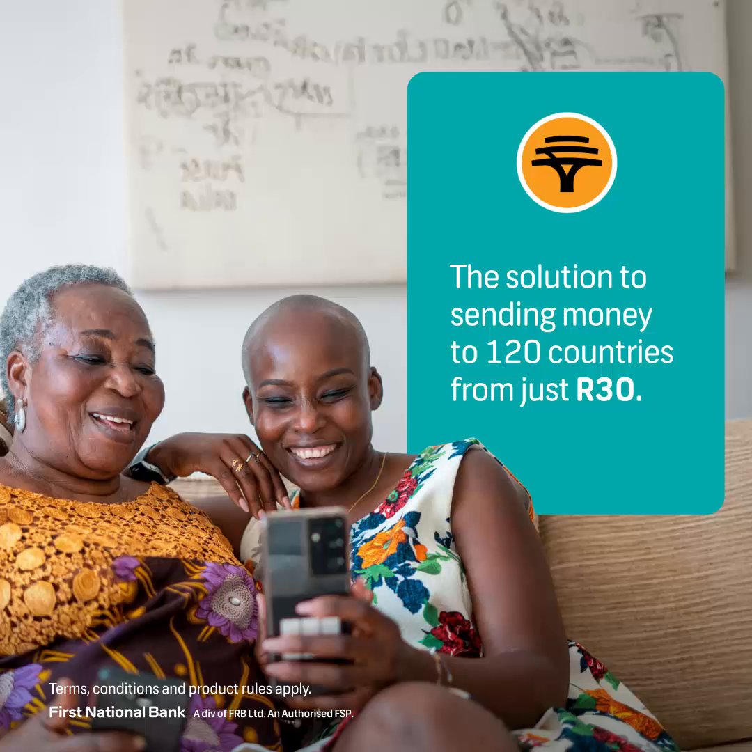 Africa is home, even when you’re abroad. This Africa Month, stay connected without juggling apps Send money home with FNB Globba™ from just R30 to bank accounts, mobile wallets or cash pick‑up across 120+ countries — all from the FNB App. Stay connected without borders.
