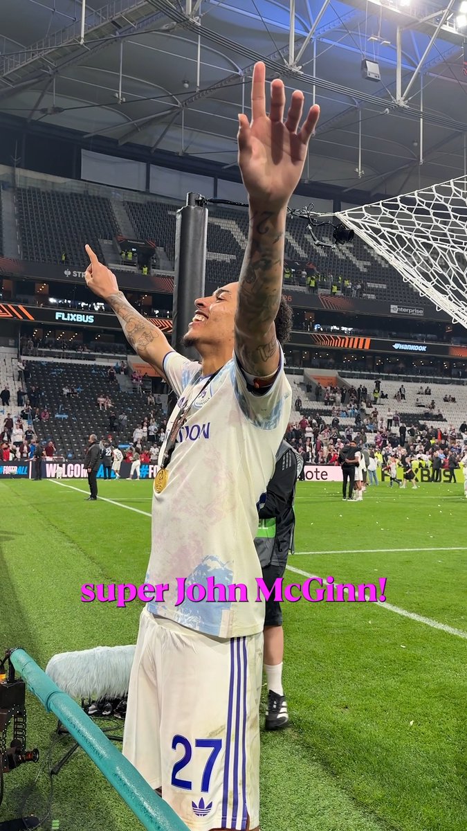 Aston Villa fans were taking requests from the players after their Europa League victory 🎶