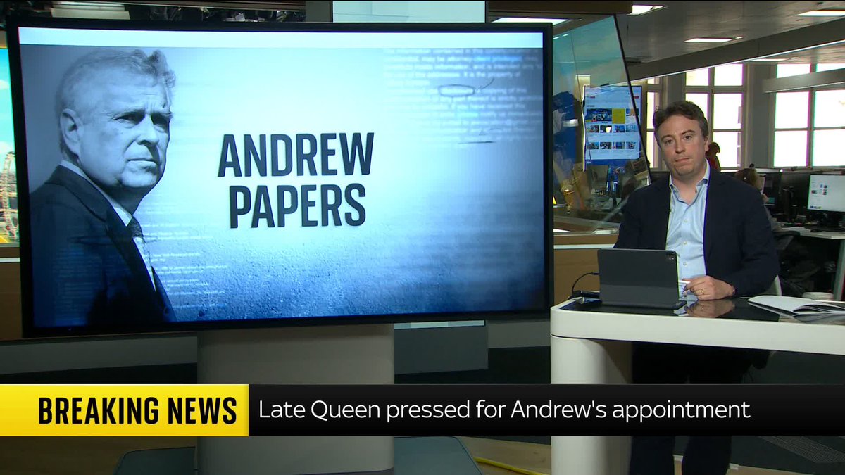 From golf to travel to the United States, the Andrew Papers released by government reveal the behind the scenes communications when Andrew Mountbatten-Windsor was a trade envoy in the 2000s. Deputy Political Editor Sam Coates Sky takes us through the highlights