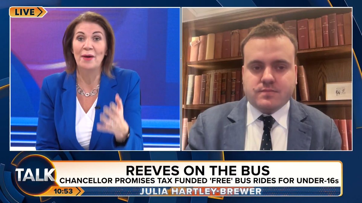 "It's our sodding money they're giving away!" Julia Hartley-Brewer says Labour's answer to everything is to tax hard-working Brits and then give it away "generously", funding free school meals, free bus passes or welfare benefits. Julia Hartley-Brewer | Michael Simmons