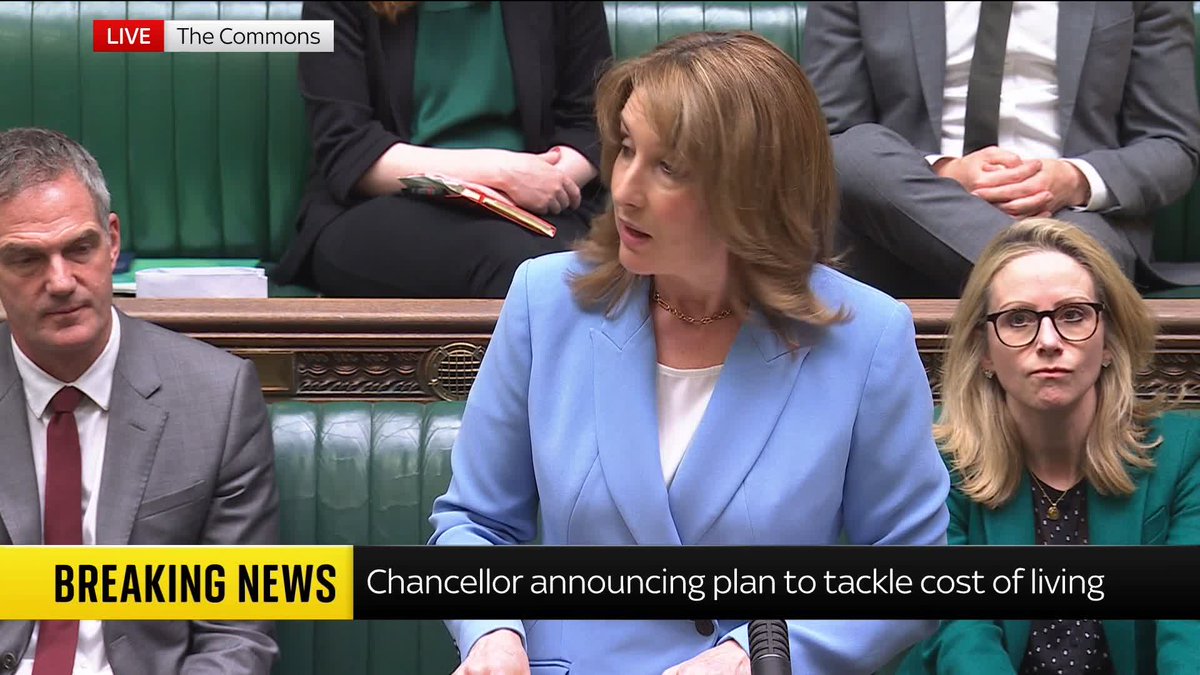 'The conflicts in the Middle East pose a significant challenge.' Chancellor Rachel Reeves speaks in the Commons about what support the govt will give to help with the cost of living amid the impact of the US-Iran war. She insists that the govt "has the right economic plan".