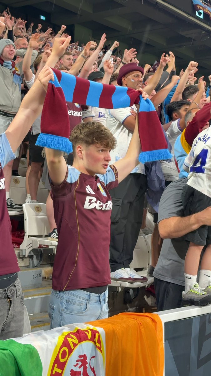 Look what it meant to the Aston Villa fans who made the trip last night ❤️🥹