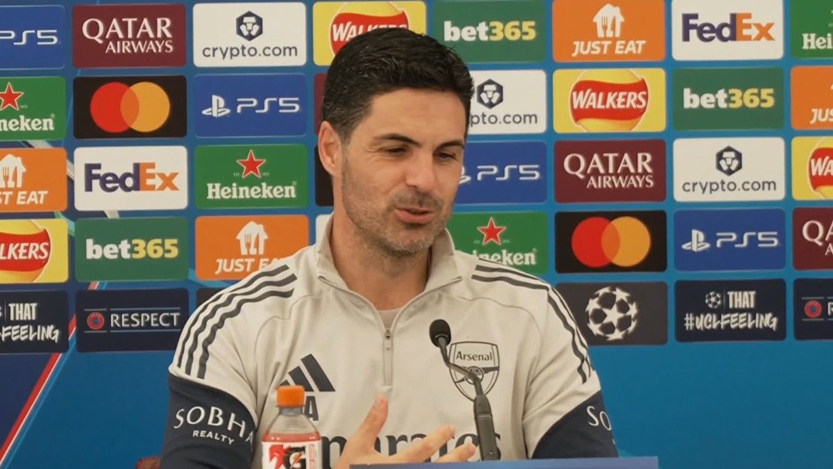 "Martin was video calling me, 'WHERE ARE YOU?!" 🤳 Mikel Arteta speaking about the moment Arsenal were crowned Champions on Tuesday night.