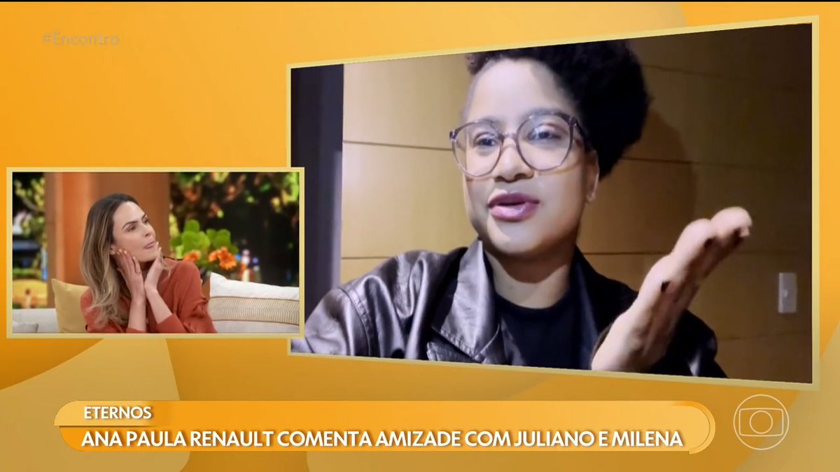 e teve mensagem carinhosíssima da nossa POTY tia Milena pra campeã Ana Paula Renault 🧙🏻‍♀️ 💖 e a diva ainda fez questão de rasgar elogios pra amiga de volta ✨ #BBB26 #RedeBBB #Encontro #TVGlobo ANA PAULA NO ENCONTRO