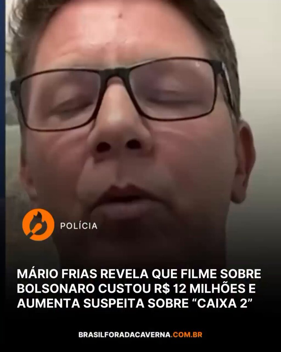 Mamário Frias diz que o filme só gastou 12 milhões. Pergunta retórica: É pra onde foi o restante da bufunfa da Master e das emendas? Em tempo: “pergunta retórica” é aquela que já temos a resposta.