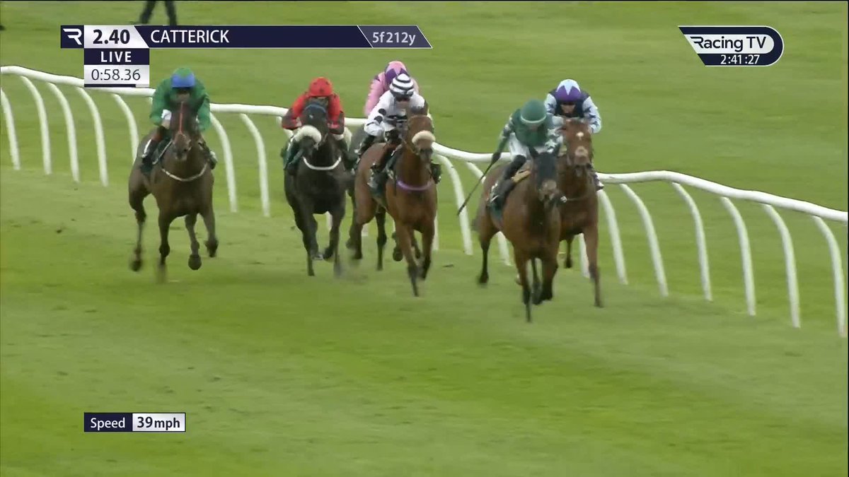 Third time lucky ✅ Rouane (Oasis Dream) gets off the mark for Andrew Balding and Silvestre De Sousa Catterick Racecourse 🥇