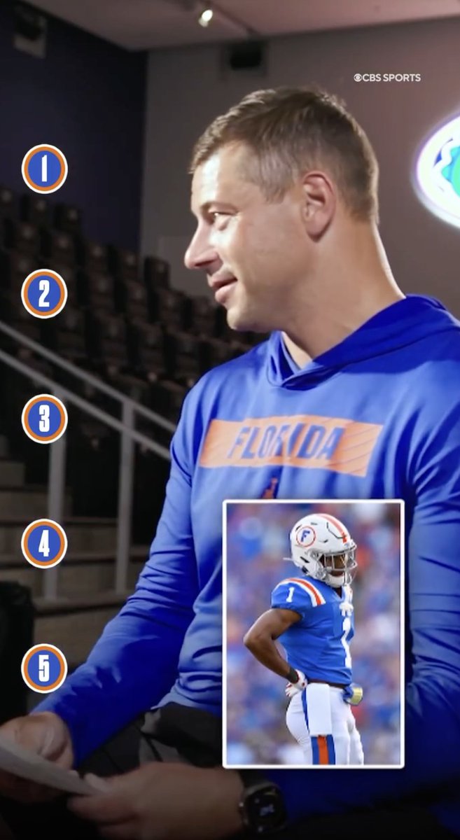 .Florida Gators Football head coach Jon Sumrall blind ranks some past Florida uniform combinations w/ Damien Harris 🐊 Did coach nail this?