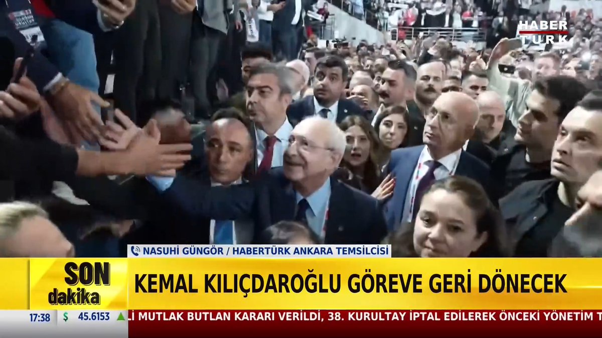 #SONDAKİKA - CHP 38. Olağan Kurultayı iptal edildi. Kılıçdaroğlu ve parti organları göreve iade edilecek.