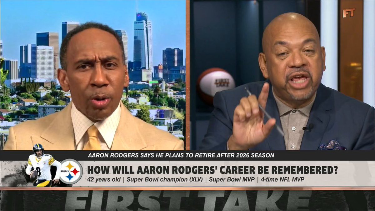 How does Aaron Rodgers compare to other quarterback legends? 🤔 Stephen A Smith and Michael Wilbon debate 👀 🍿