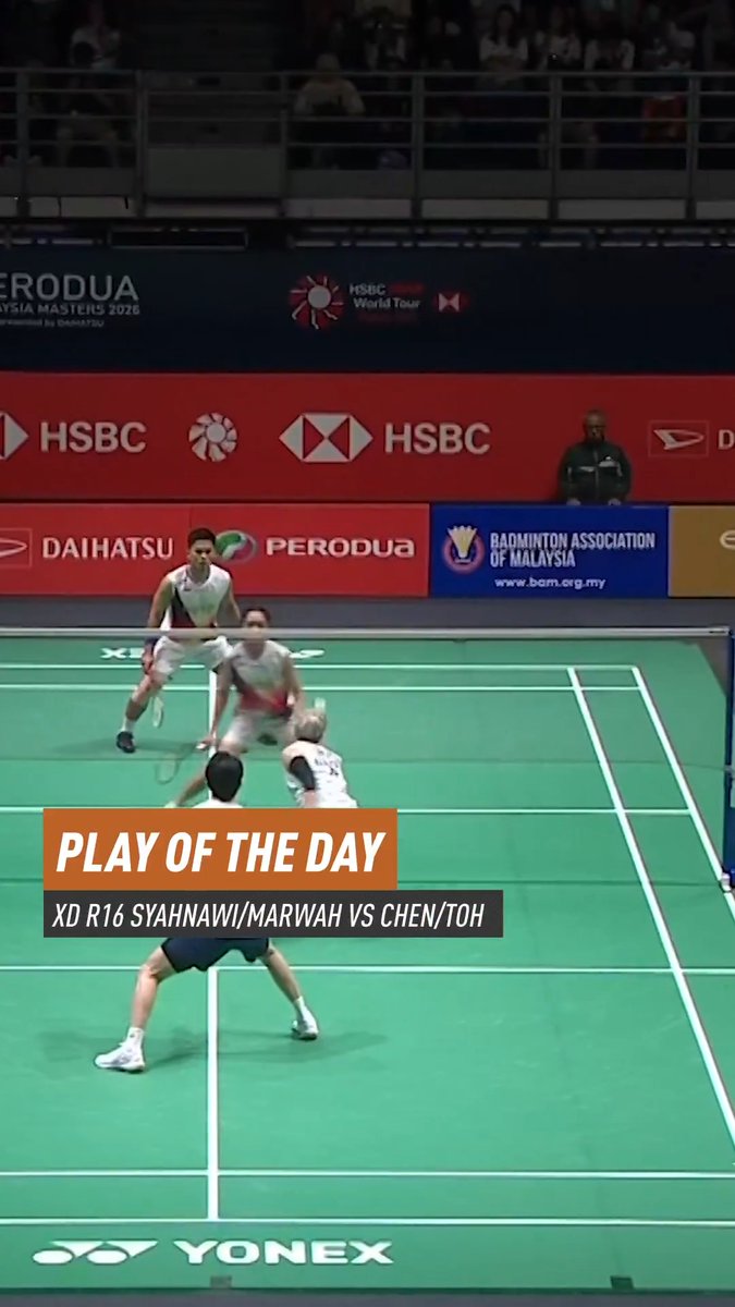 Short but very sweet! 🤩 HSBC Sport #HSBCbadminton #BWFWorldTour #MalaysiaMasters2026