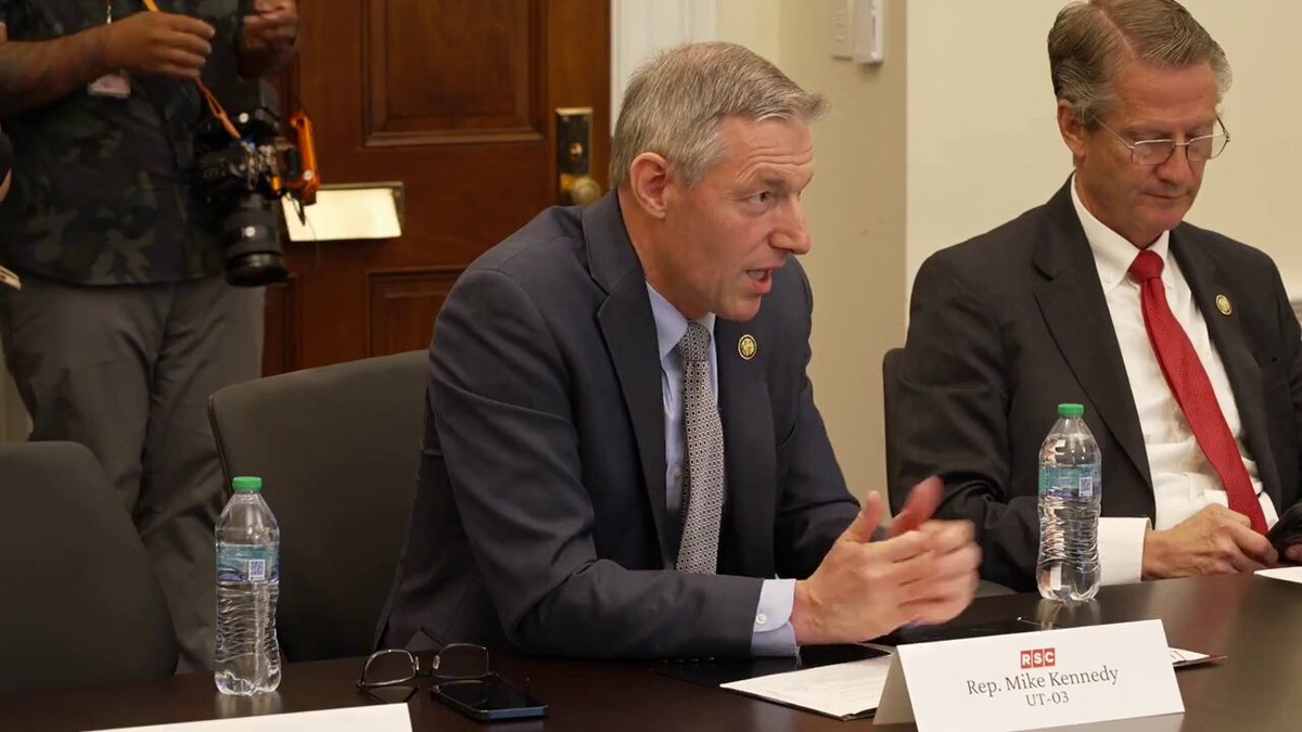 "Americans are sick and tired of criminals, primarily foreigners and some of them illegal immigrants, taking advantage of America’s generosity. 𝘛𝘩𝘢𝘵 𝘩𝘢𝘴 𝘵𝘰 𝘦𝘯𝘥. I’m going to be a big champion for that, and I know this Republican conference is as well. I also appreciate President Trump and Vice President Vance’s leadership on the issue." Congressman Hamadeh thanks Congressman Brandon Gill and the rest of his colleagues at Republican Study Committee for holding today’s Anti-Fraud Roundtable.