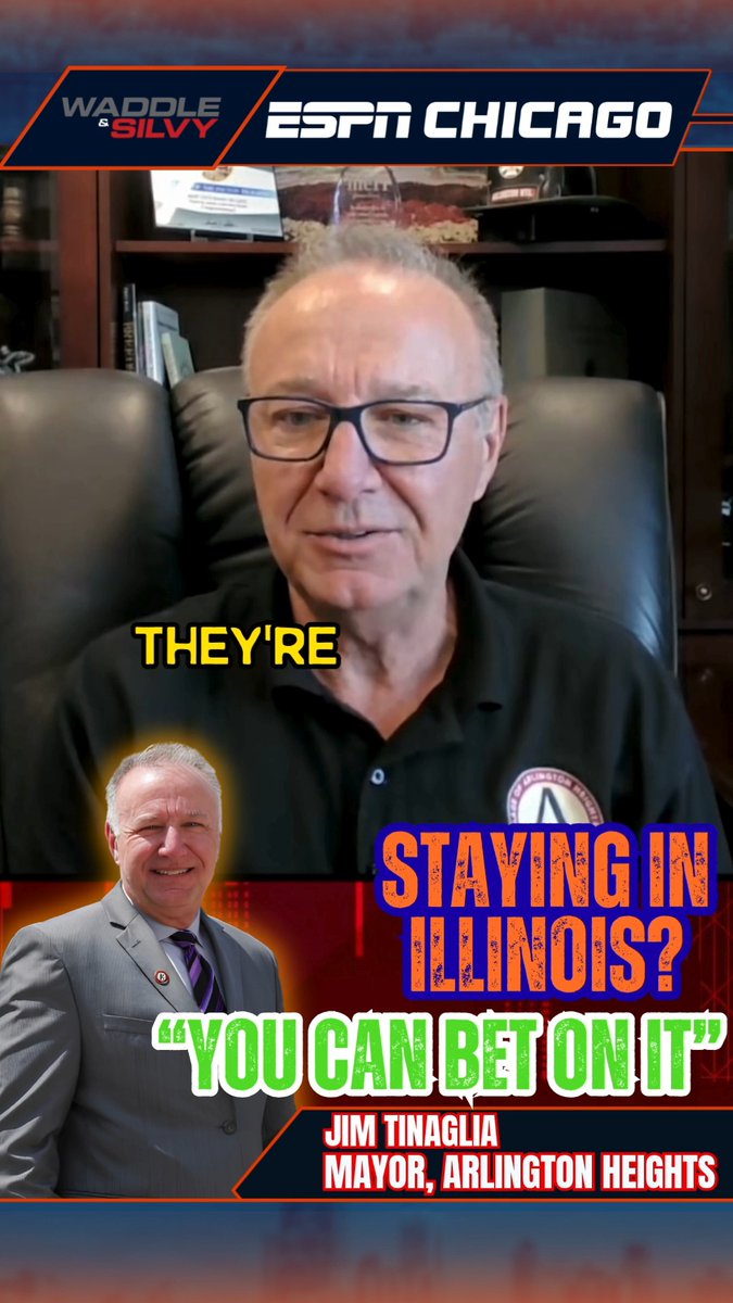 Arlington Heights Mayor Would BET ON Bears Staying in Illinois