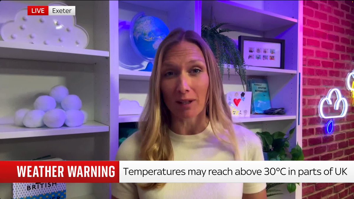 It's going to be hot, hot, hot this bank holiday weekend, as temperatures are set to hit up to 33C across parts of the UK. Met Office meteorologist Annie Shuttleworth has all you need to know about the weather and how to keep cool with this "exceptional heat." 📺 Sky 501