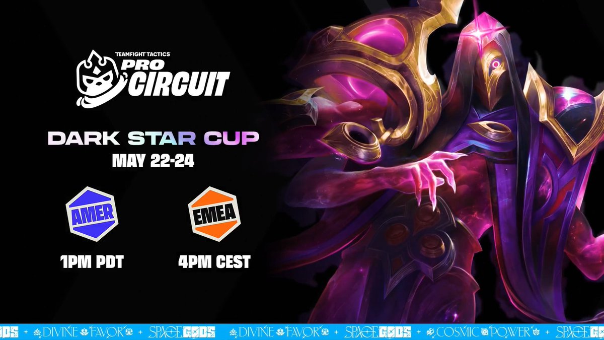 Ready for the #TFTProCircuit Dark Star Cup? THE REGIONAL SHOWDOWN BEGINS TOMORROW!